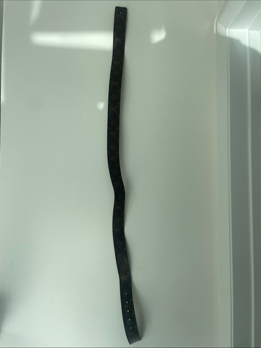 Louis Vuitton Monogram Wall Strap in Black and Brown leather men’s